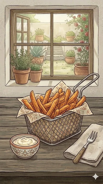 Süßkartoffel-Pommes