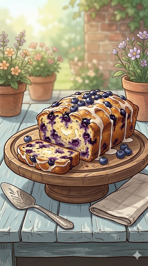 Saftiger Heidelbeerkuchen mit Joghurt