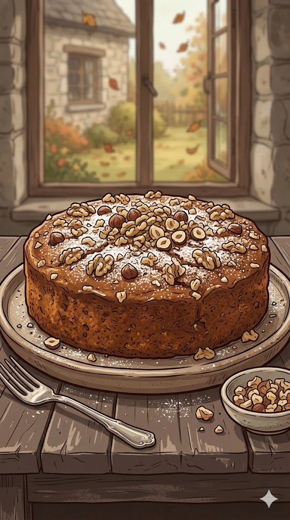 Saftiger Nusskuchen ohne Mehl