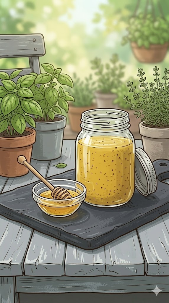 Salatdressing Honig-Senf