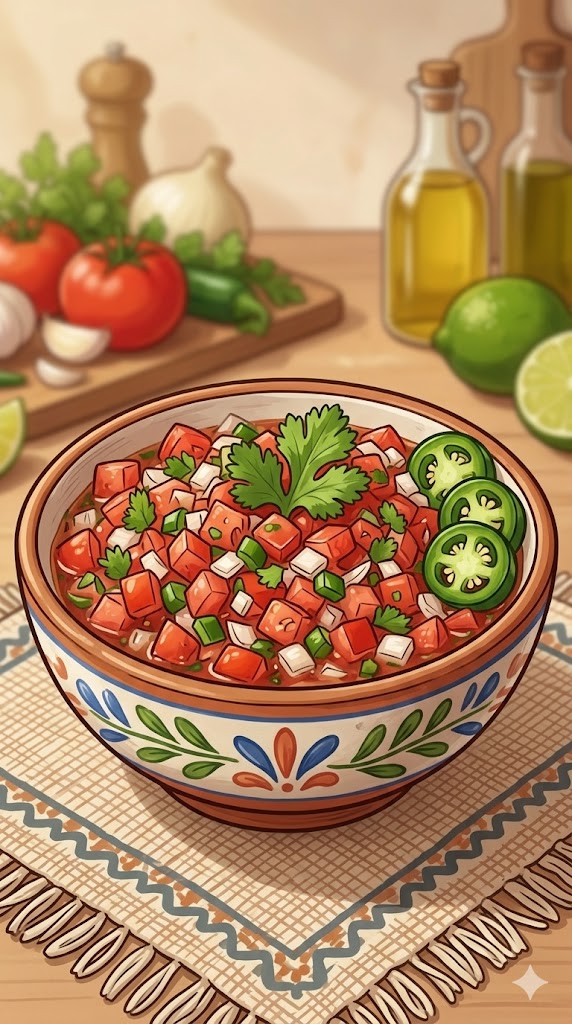 Salsa-Rezept mit frischem Gemüse