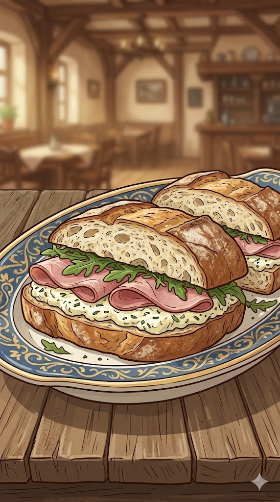 Sandwiches mit cremigem Cambozola Aufstrich