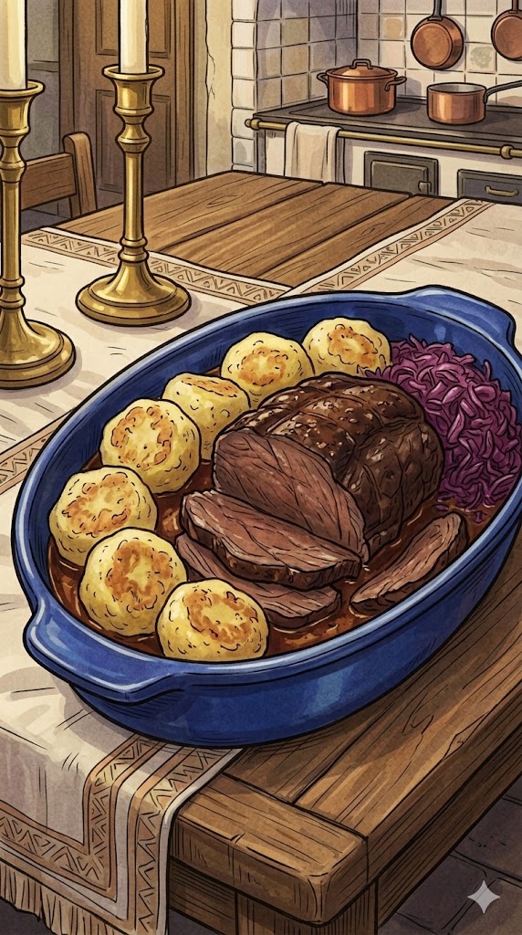 Sauerbraten mit Apfelessig