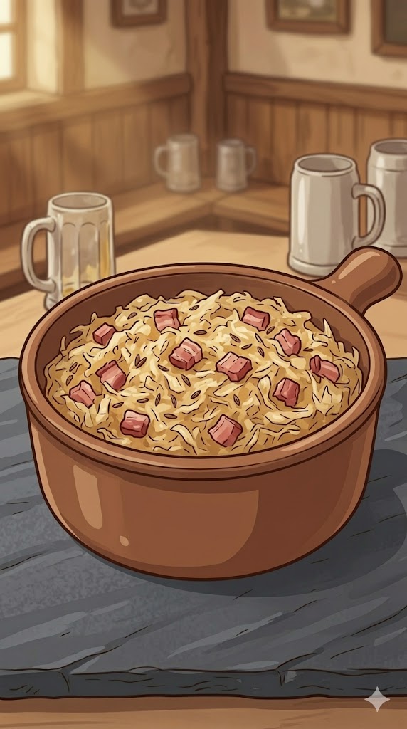 Sauerkraut mit Speck