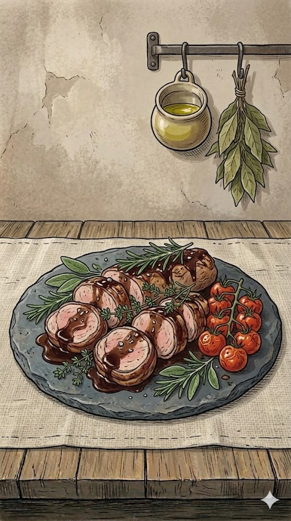Schweinefilet mit Balsamico und Kräuter