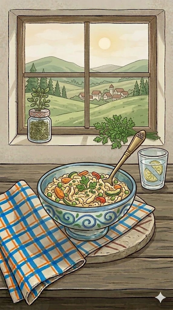 Spätzlepfanne mit Gemüse