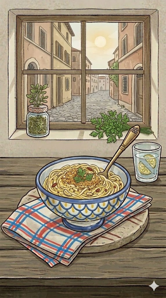 Spaghetti aglio e olio wie in Italien