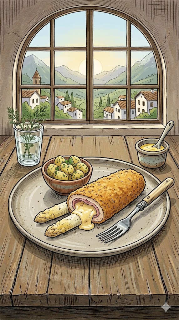 Spargel-Cordon-Bleu