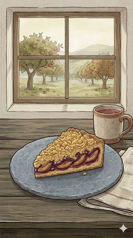 Streuselkuchen mit Zwetschgen