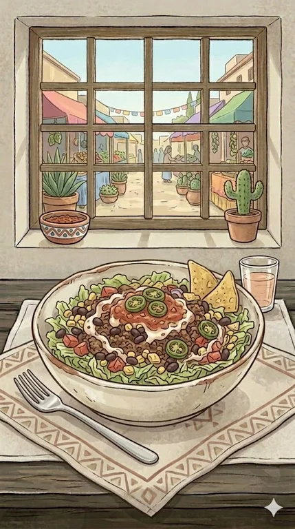 Taco-Salat mit Hackfleisch