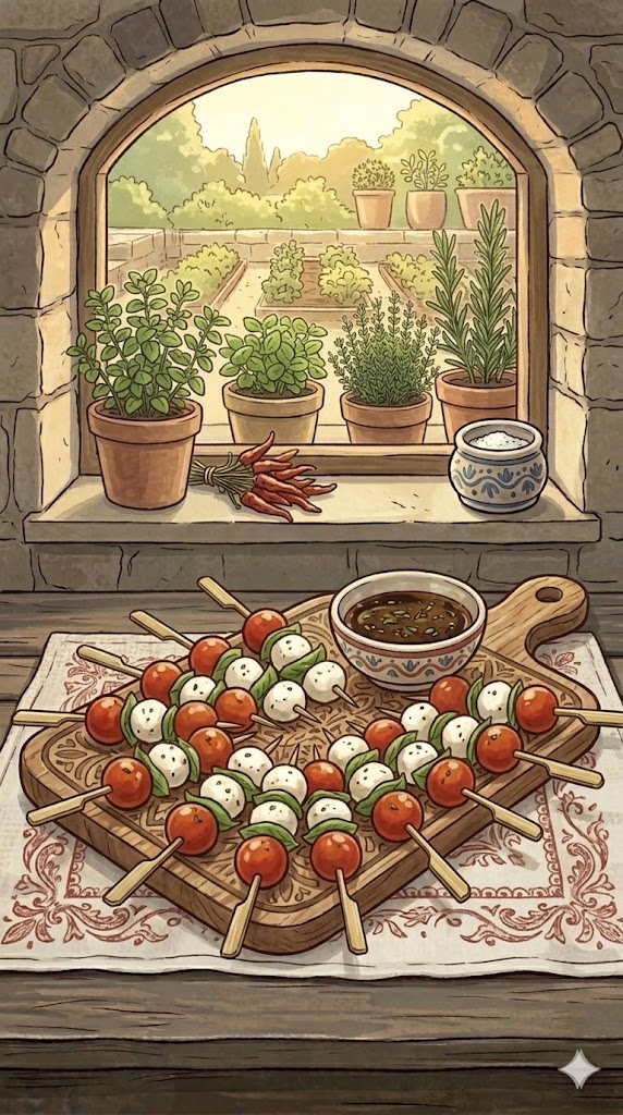 Tomate-Mozzarella-Spieße