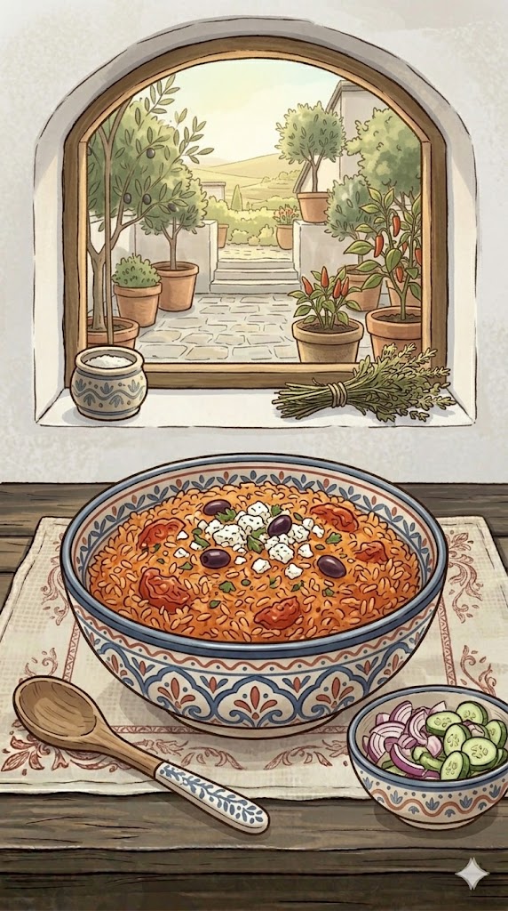 Tomatenreis griechisch