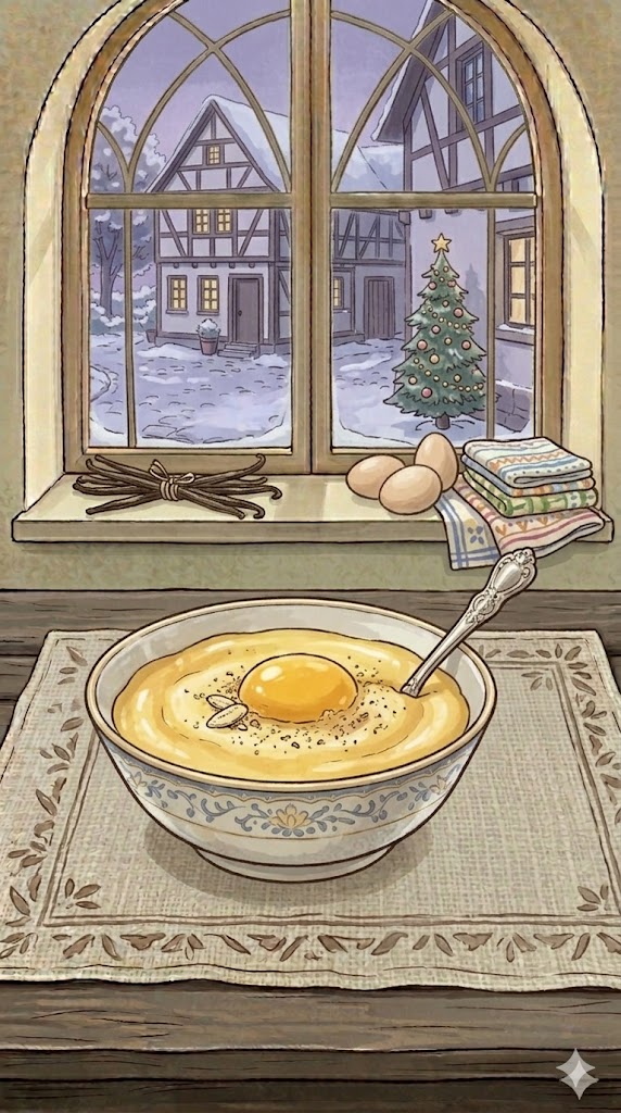Vanillepudding mit Eigelb