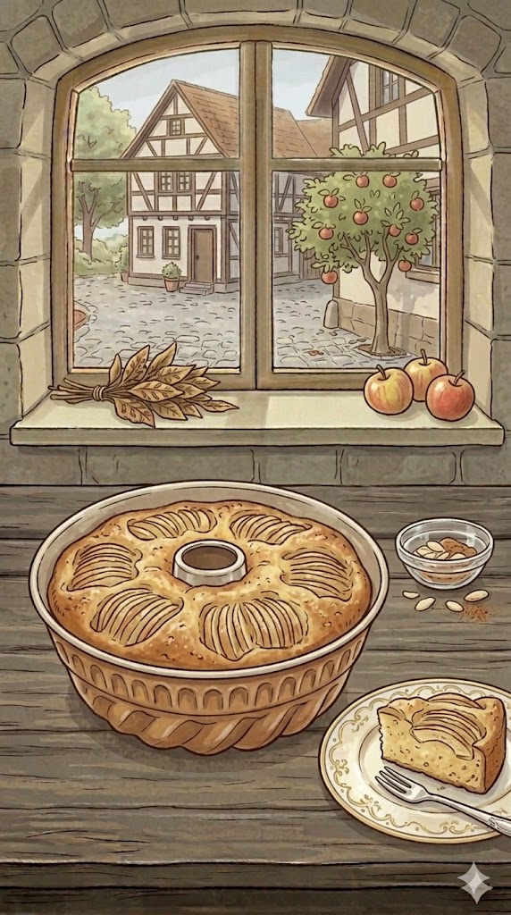 Versunkener Apfelkuchen