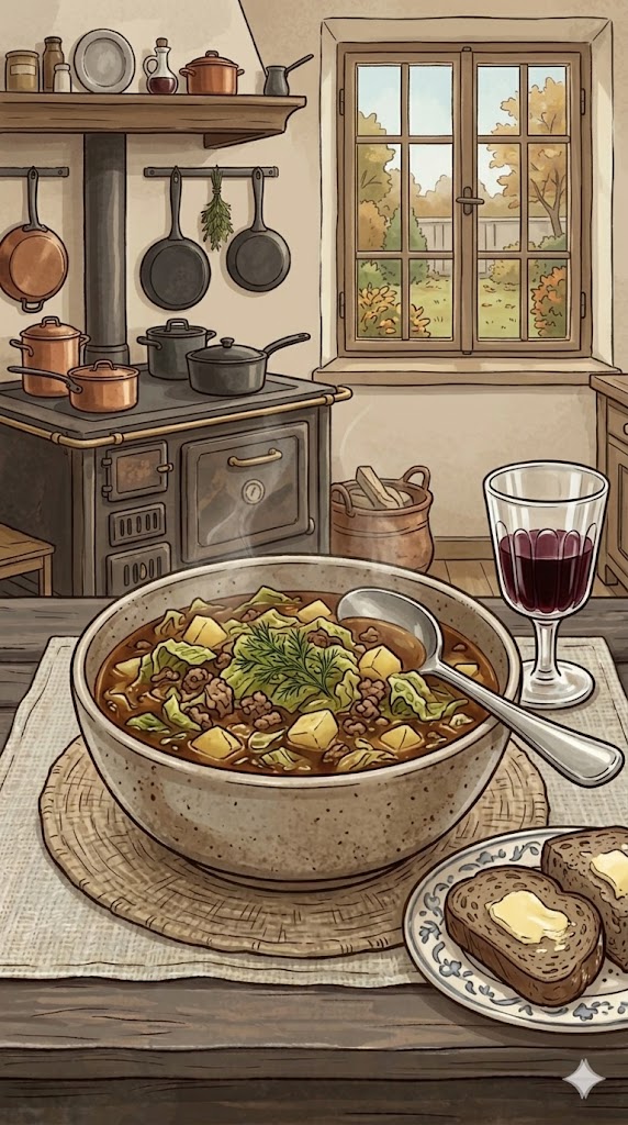 Wirsingeintopf mit Hackfleisch und Kartoffeln
