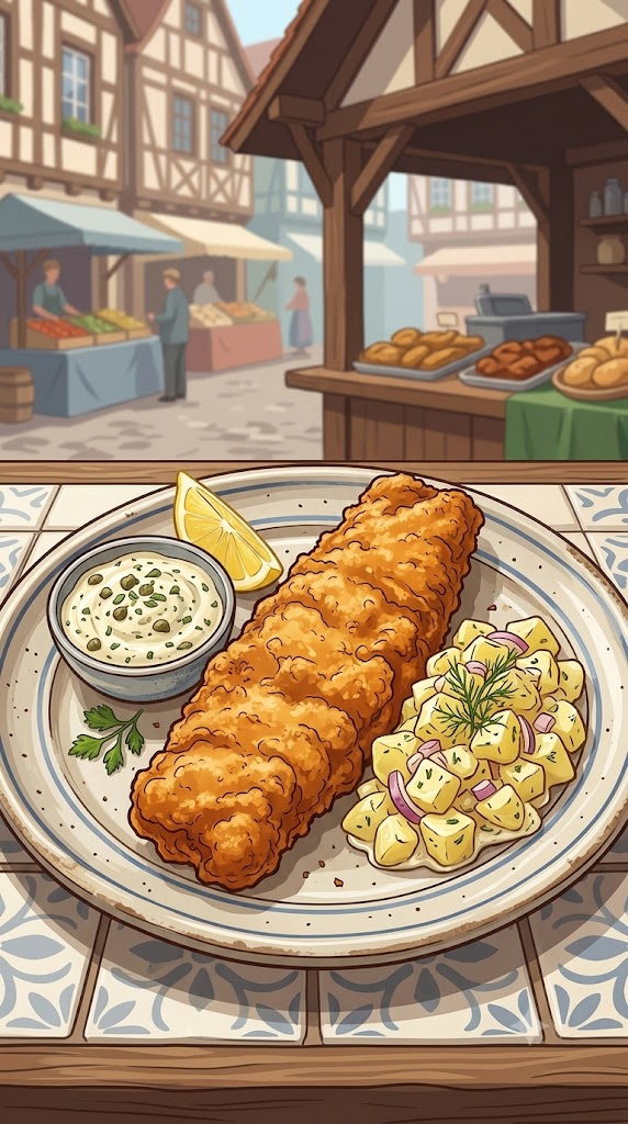 Backfisch im Bierteig