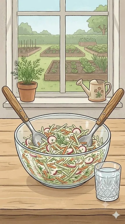 Kohlrabisalat mit Möhren
