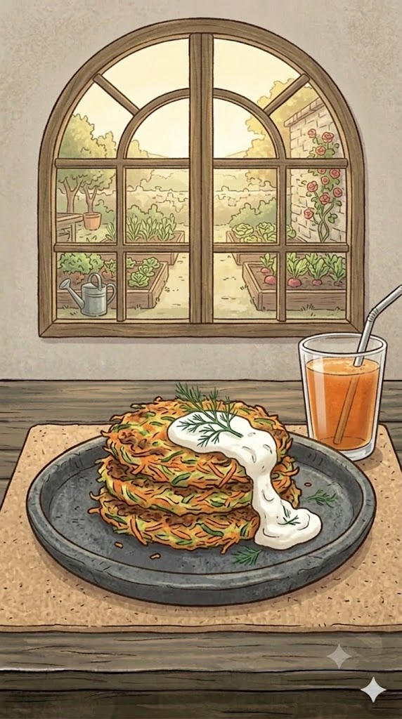 Möhren-Zucchini-Puffer