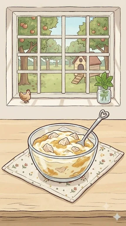 Mini Quark-Apfelmus Hörnchen