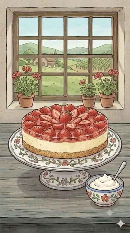 No Bake Erdbeerkuchen