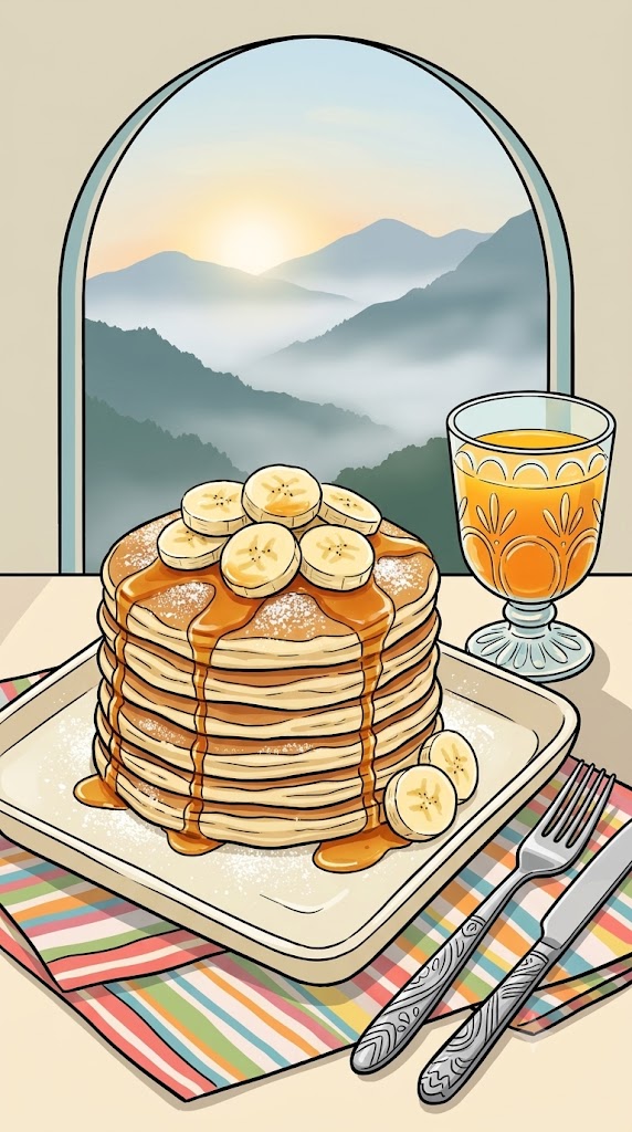 Pancakes mit Bananen