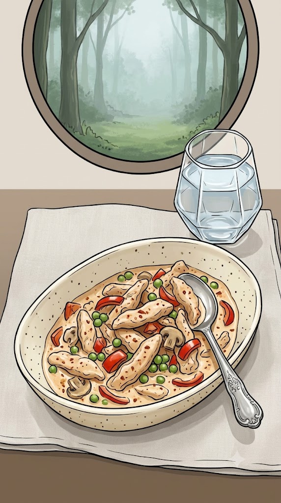 Paprika Putengeschnetzeltes mit Rahmsoße