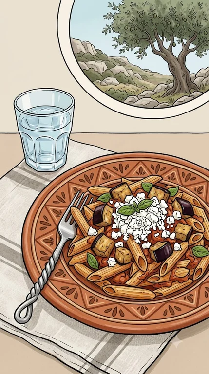 Pasta alla Norma mit Penne