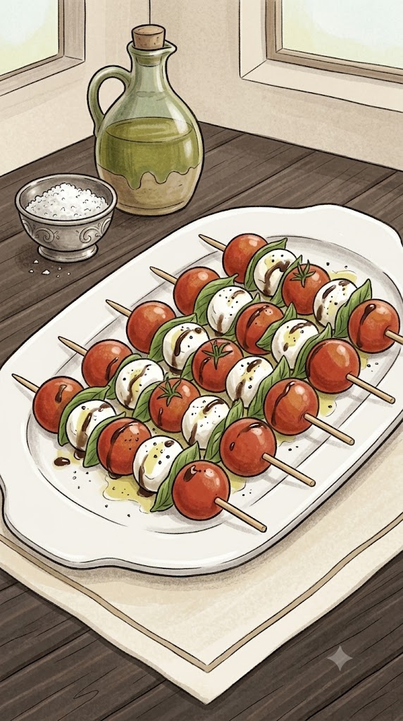 Tomate-Mozzarella-Spieße