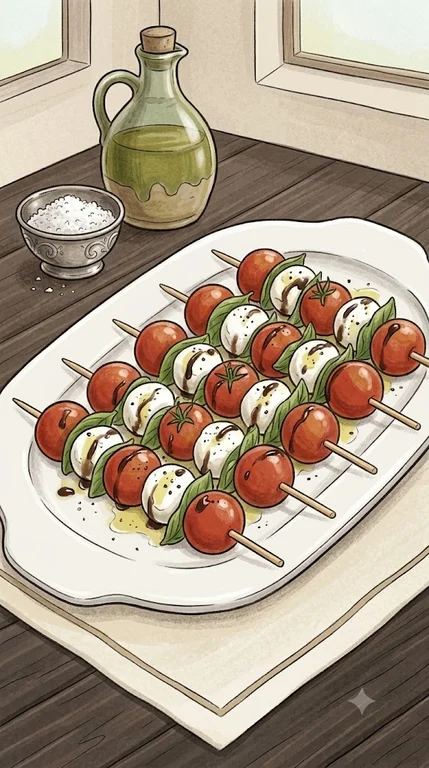 Tomate-Mozzarella-Spieße