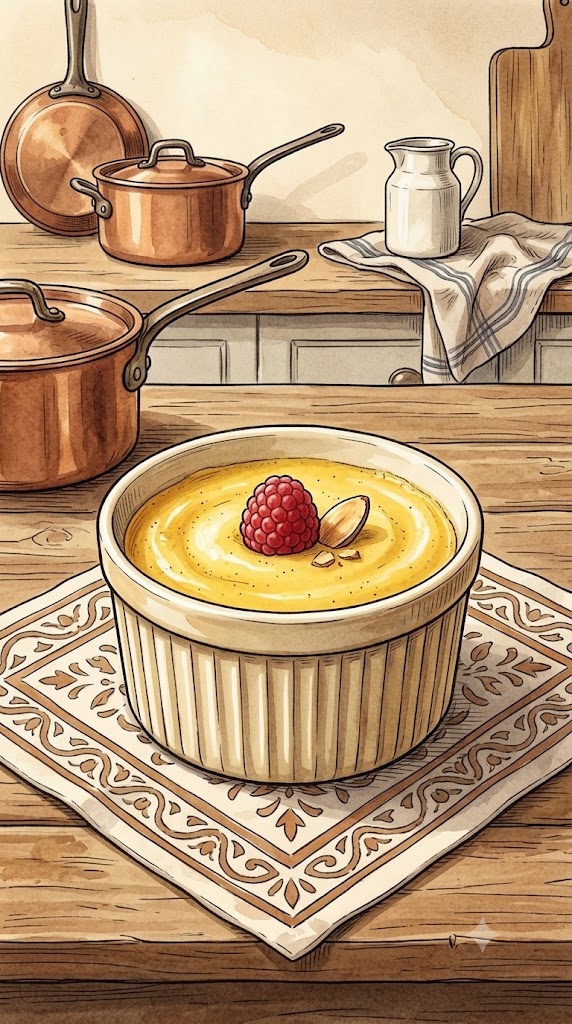Vanillepudding mit Eigelb