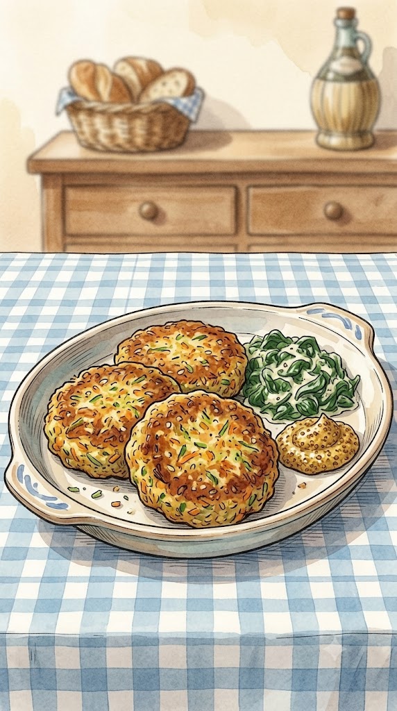 Vegetarische Frikadellen aus Semmelbrösel und Feta