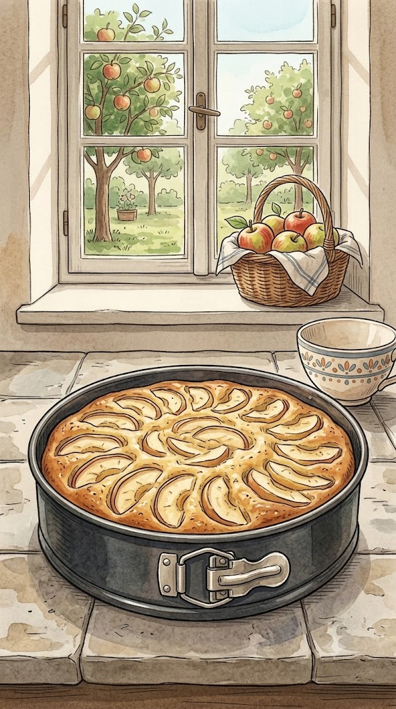 Versunkener Apfelkuchen