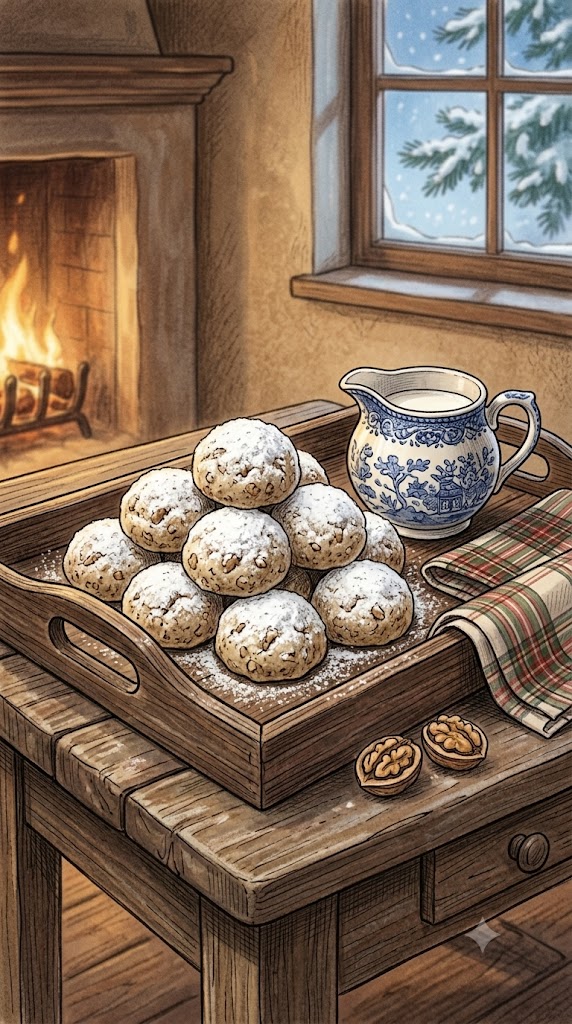 Walnuss Schneebälle