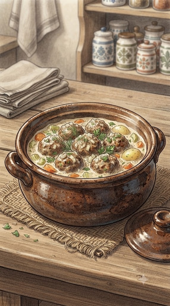 Wikingertopf mit Hackbällchen