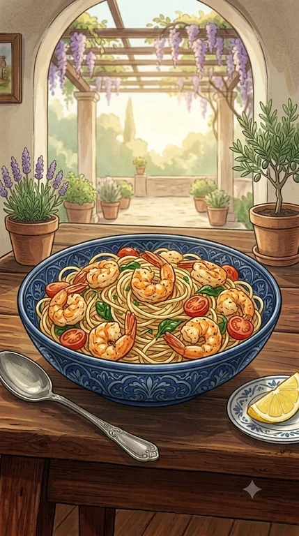 Garnelen Spaghetti