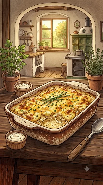 Kartoffelgratin (Kartoffelgratin Rezept klassisch und einfach)