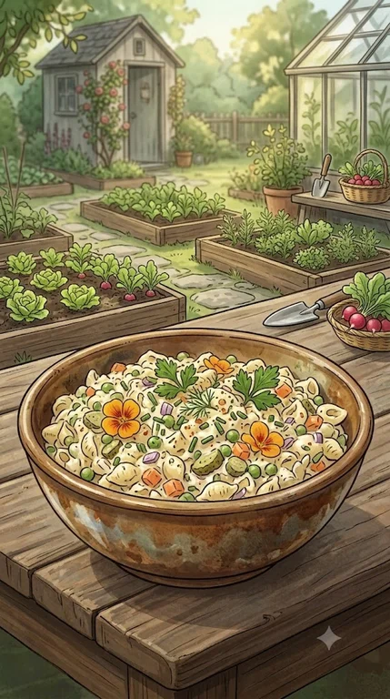 Klassischer Nudelsalat mit Mayo