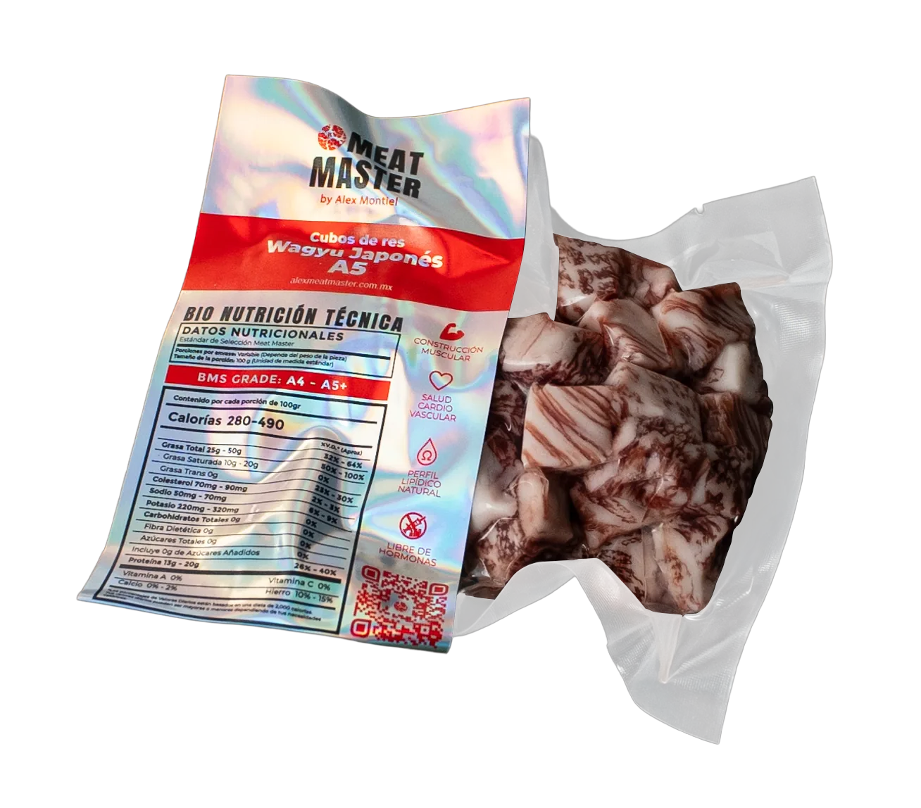 CUBOS DE PICAÑA WAGYU JAPONES A5 PAQ 100GR
