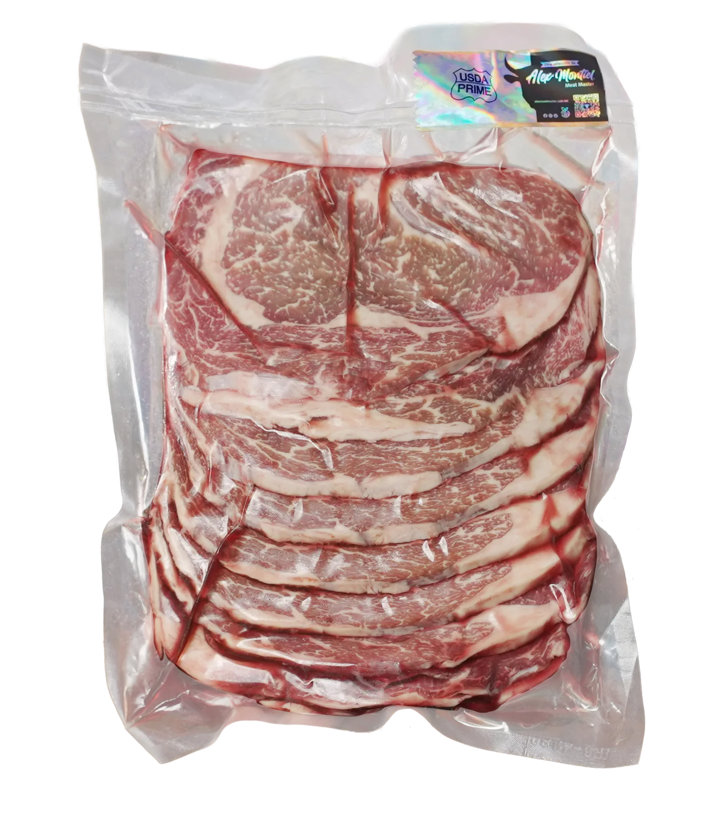 RIB EYE REBANADO PAQUETE 1 KG USDA PRIME