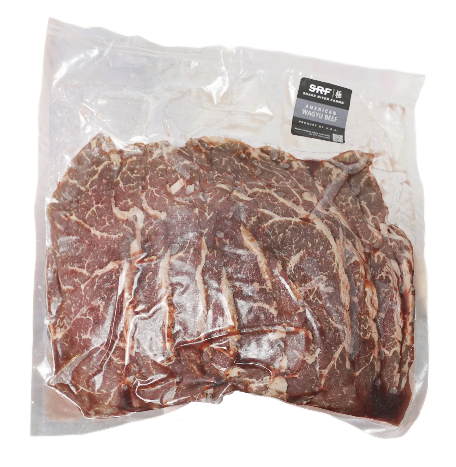 TOP SIRLOIN REBANADO PAQUETE 1 KG AMERICAN WAGYU CROSS SRF