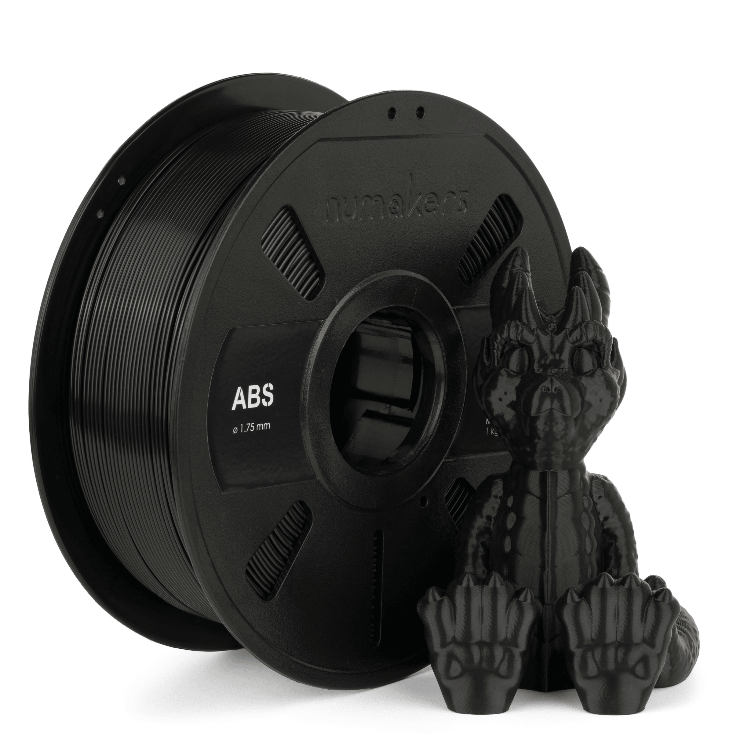 ABS Pitch Black Filament 1.75 mm 1 kg