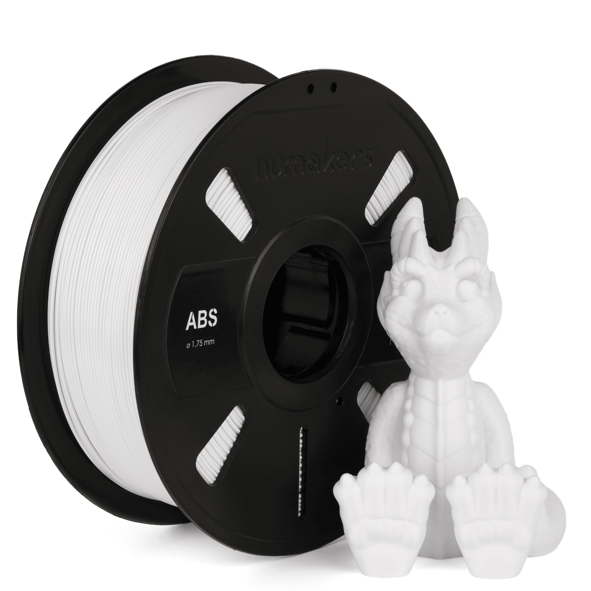 ABS Pure White Filament 1.75 mm 1 kg