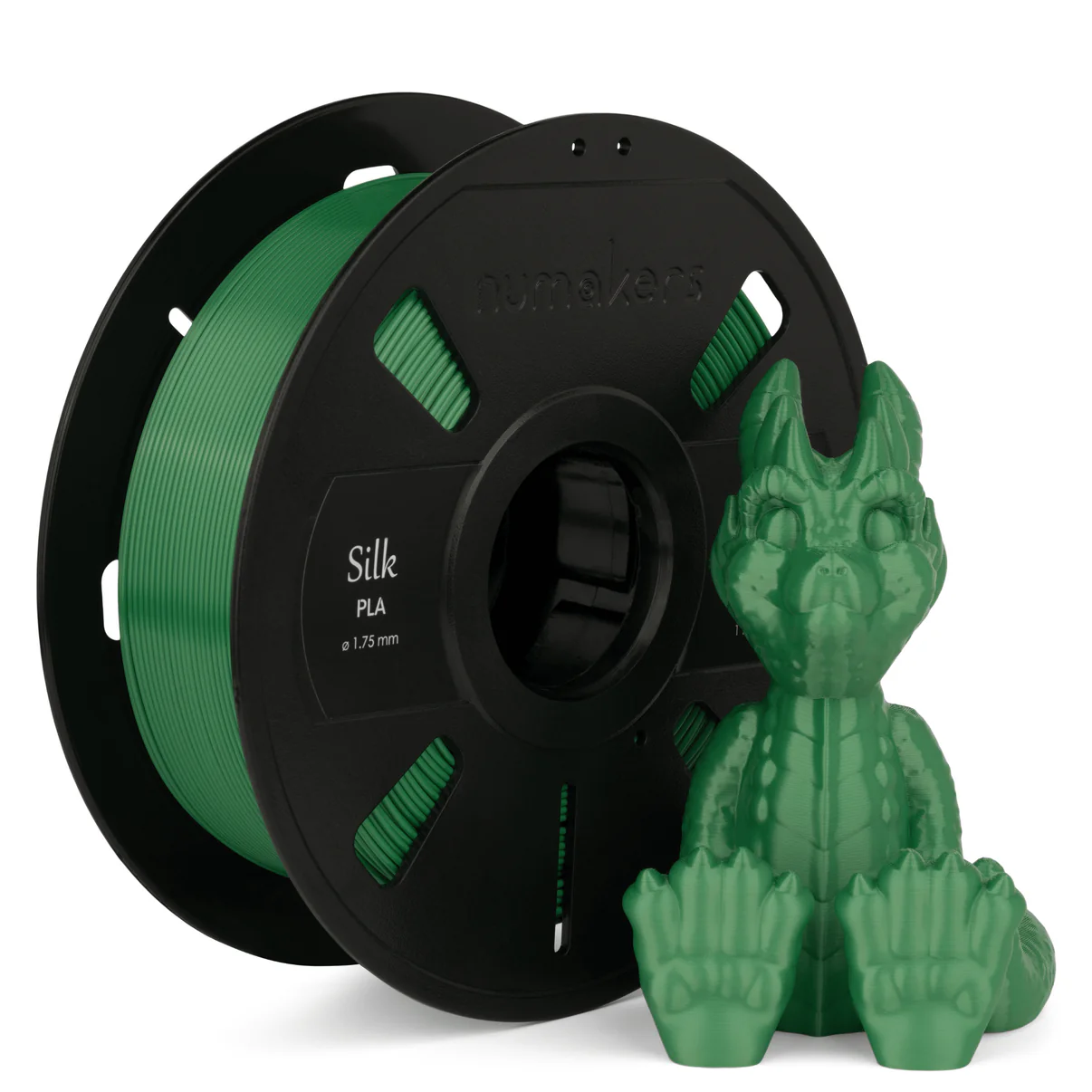 Silk PLA Forest Green Filament 1.75 mm 1 kg