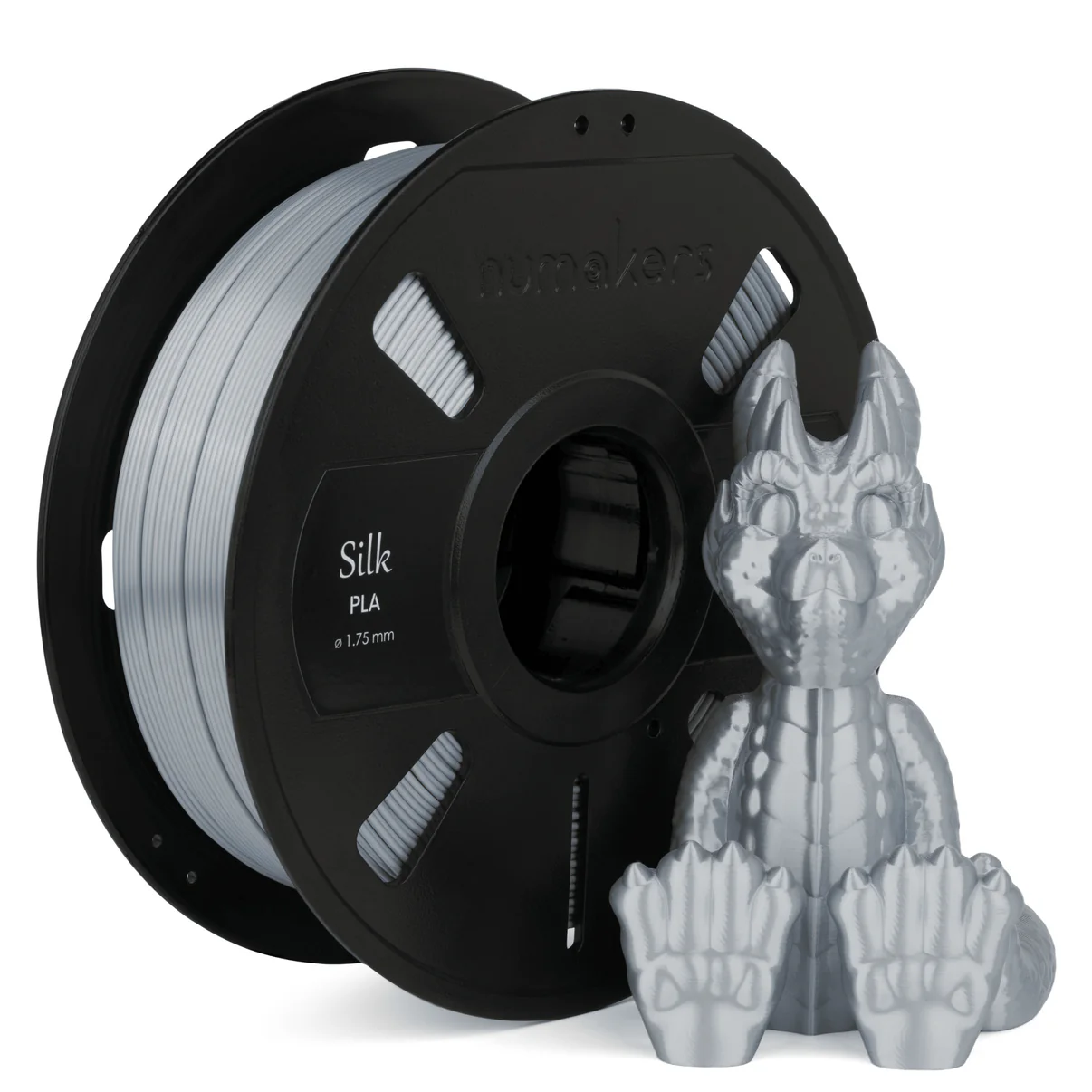 Silk PLA Silver Filament 1.75 mm 1 kg