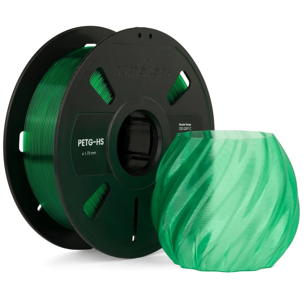 PETG Translucent Green Filament 1.75 mm 1 kg