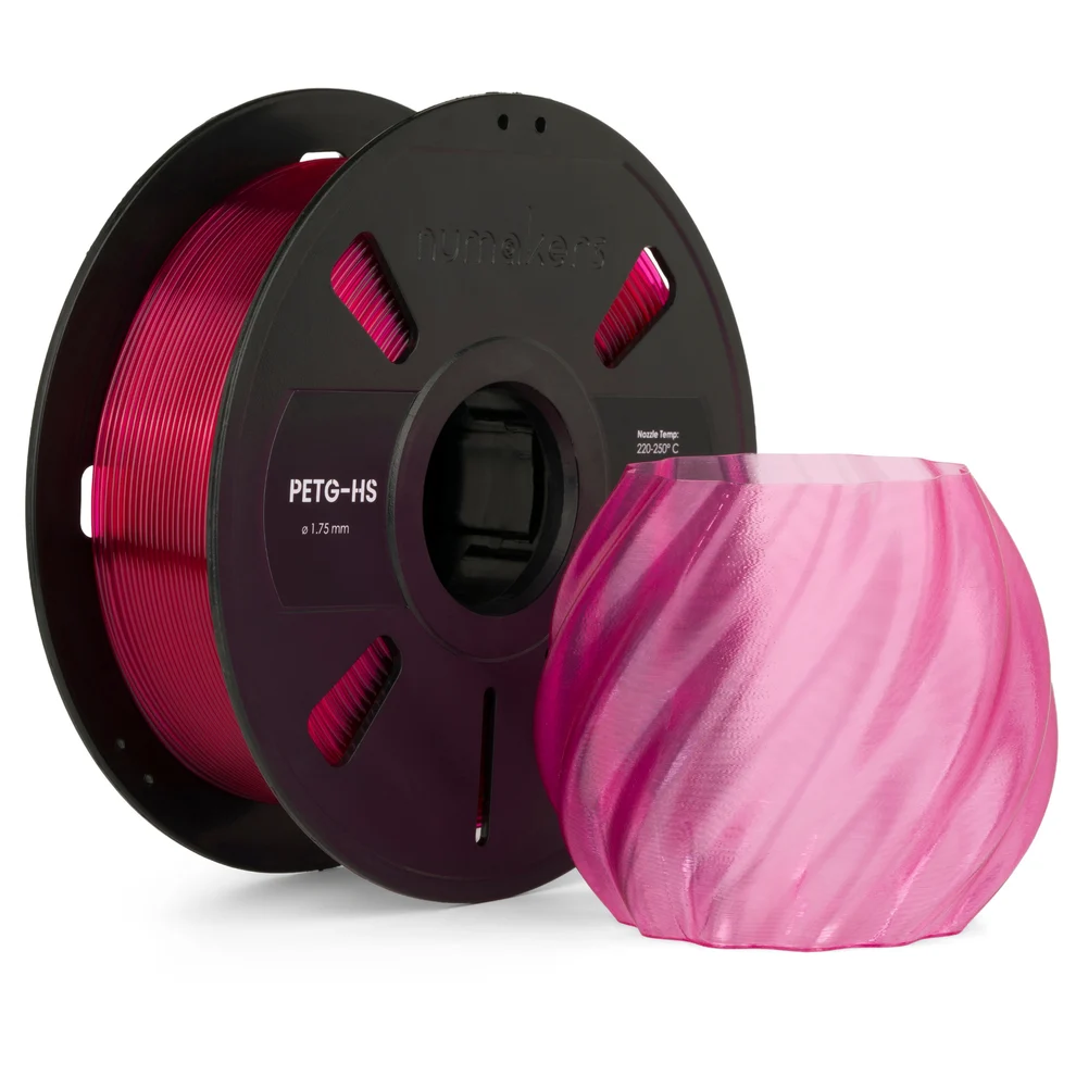 PETG Translucent Hot Pink Filament 1.75 mm 1 kg