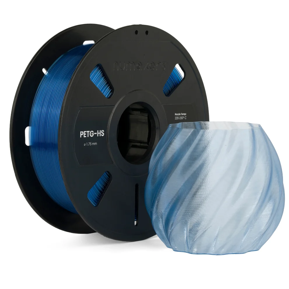 PETG Translucent Ice Blue Filament 1.75 mm 1 kg
