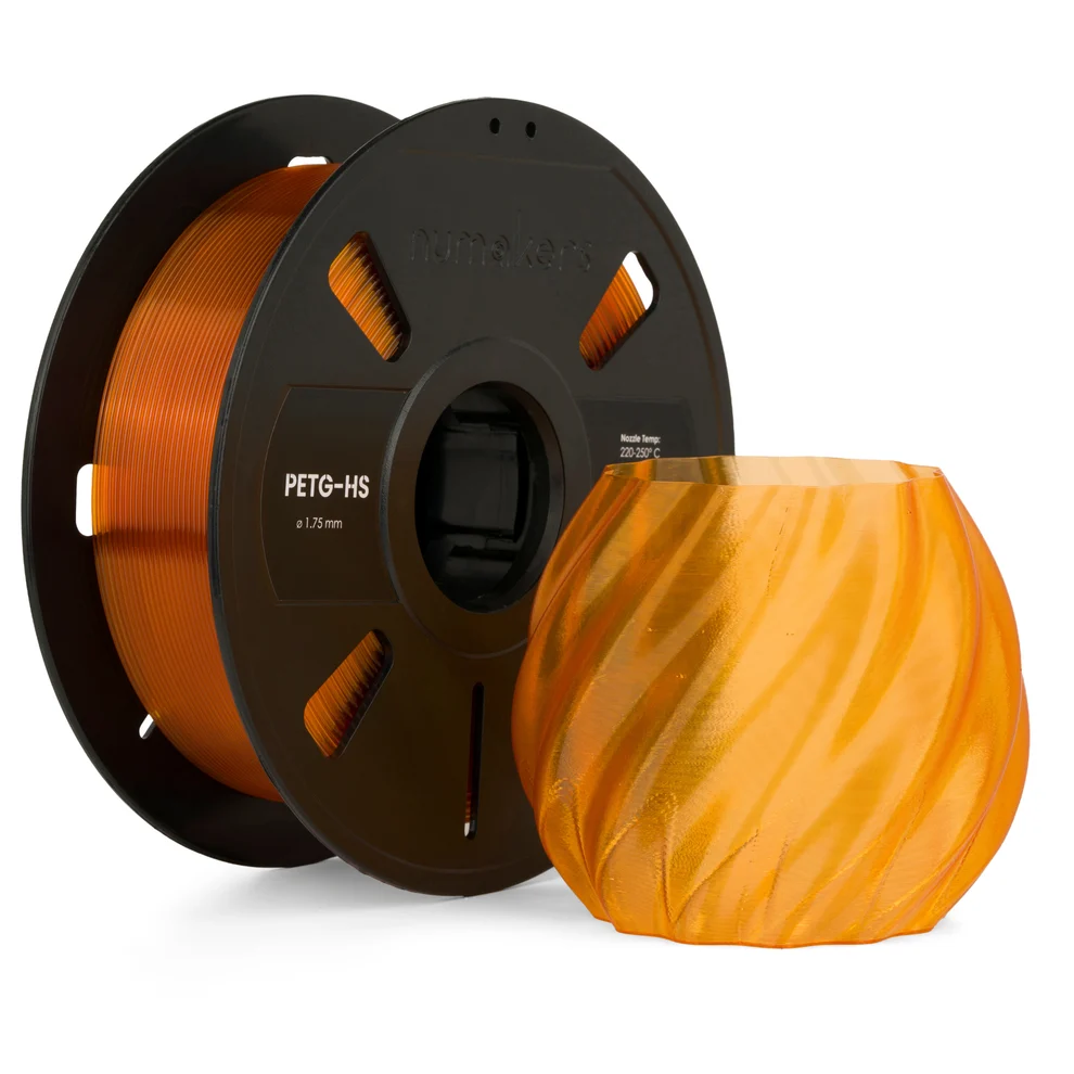 PETG Translucent Orange Filament 1.75 mm 1 kg