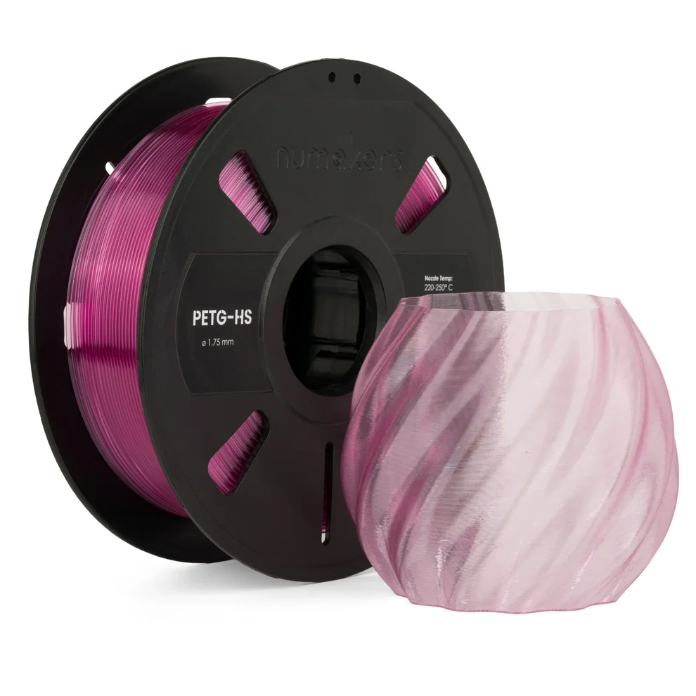 PETG Translucent Pink Filament 1.75 mm 1 kg