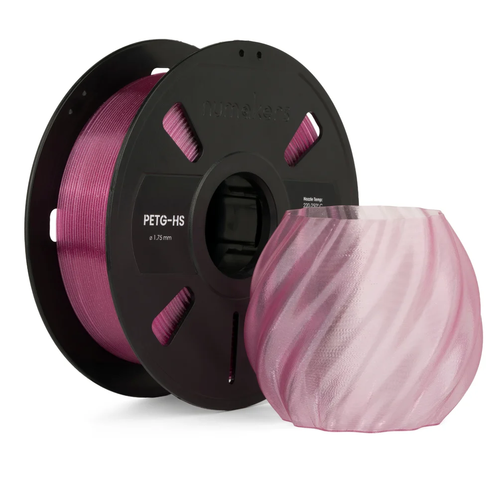 PETG Translucent Glitter Pink Filament 1.75 mm 1 kg